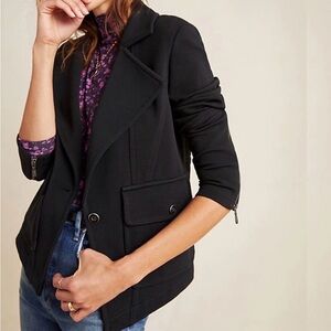 Anthropologie Surin Black Moto Jacket